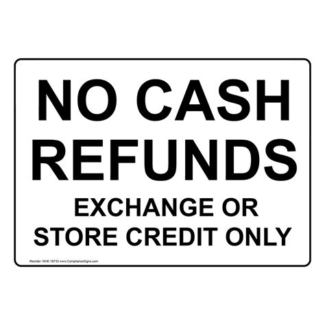 Refund or store credit